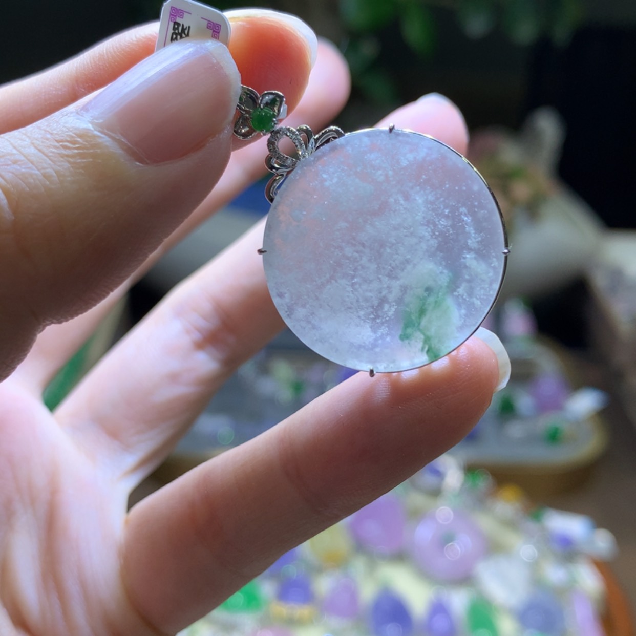 【闪购商品】翡翠颈饰18K金镶嵌