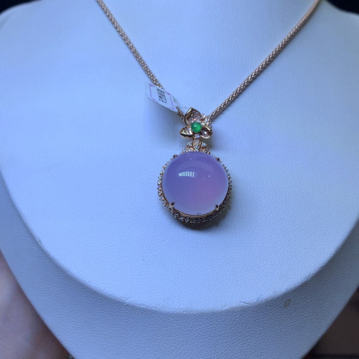 【闪购商品】翡翠颈饰18K金镶嵌