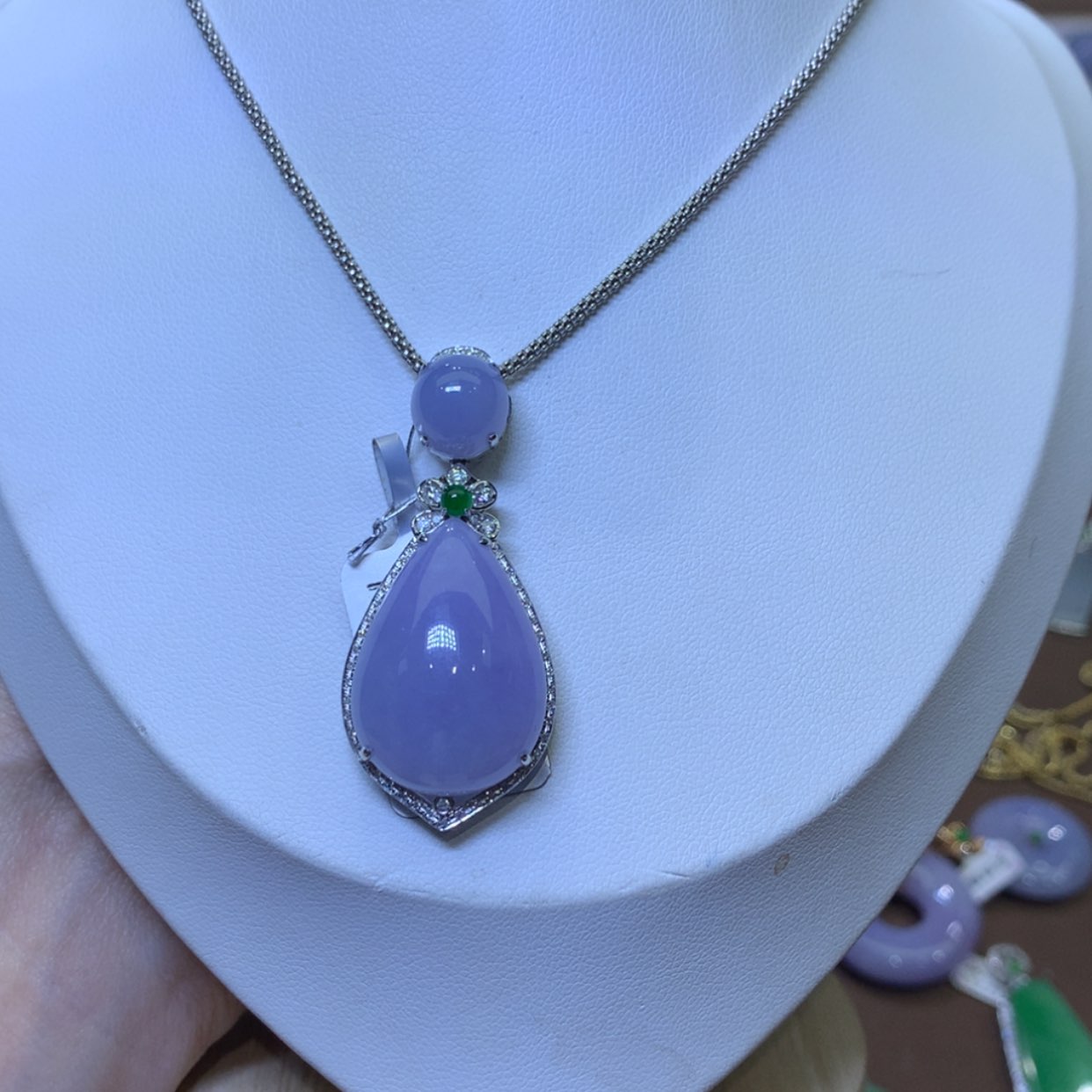 【闪购商品】翡翠颈饰18K金镶嵌