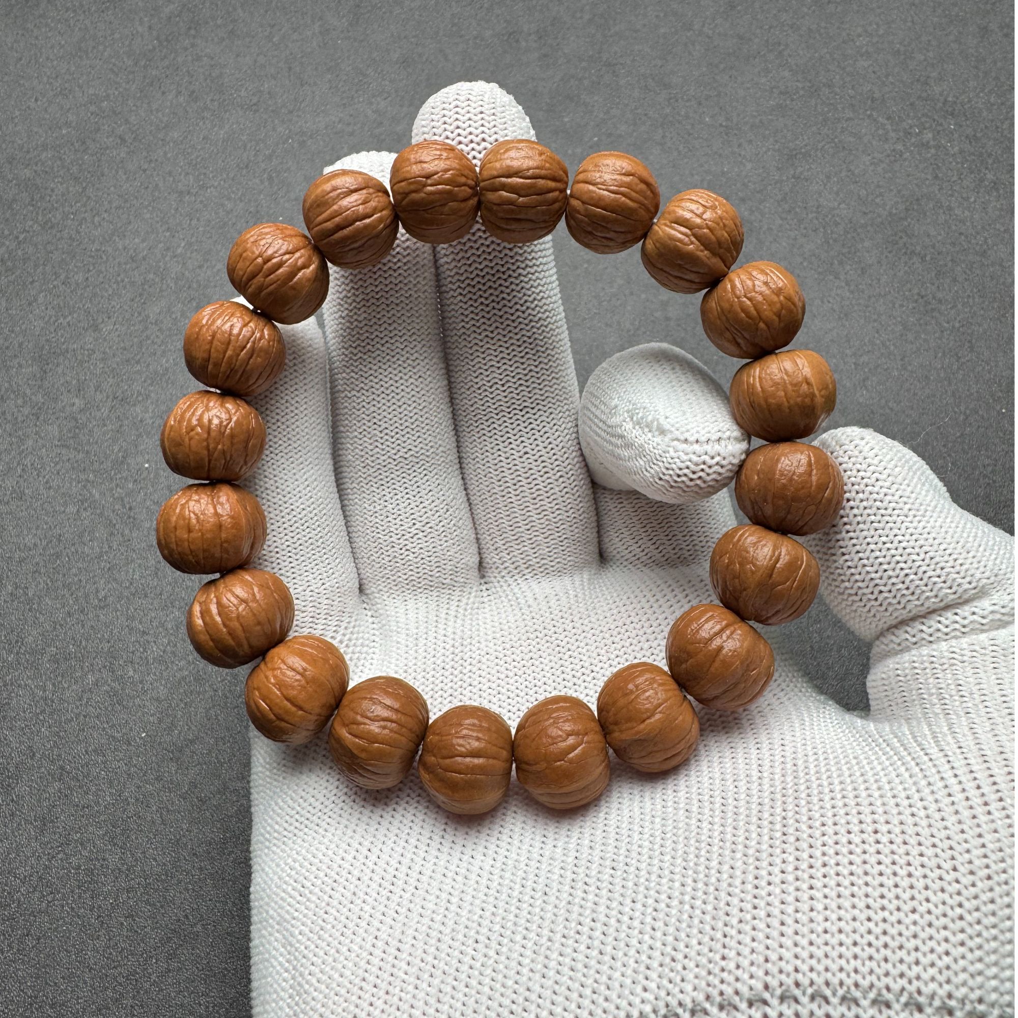 毕业级(三维同尺)双鳍南瓜猴头手串