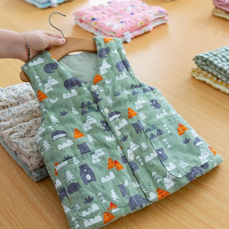 儿童棉花手工马甲 男女宝宝加厚坎肩 小孩夹棉背心保暖马夹冬季