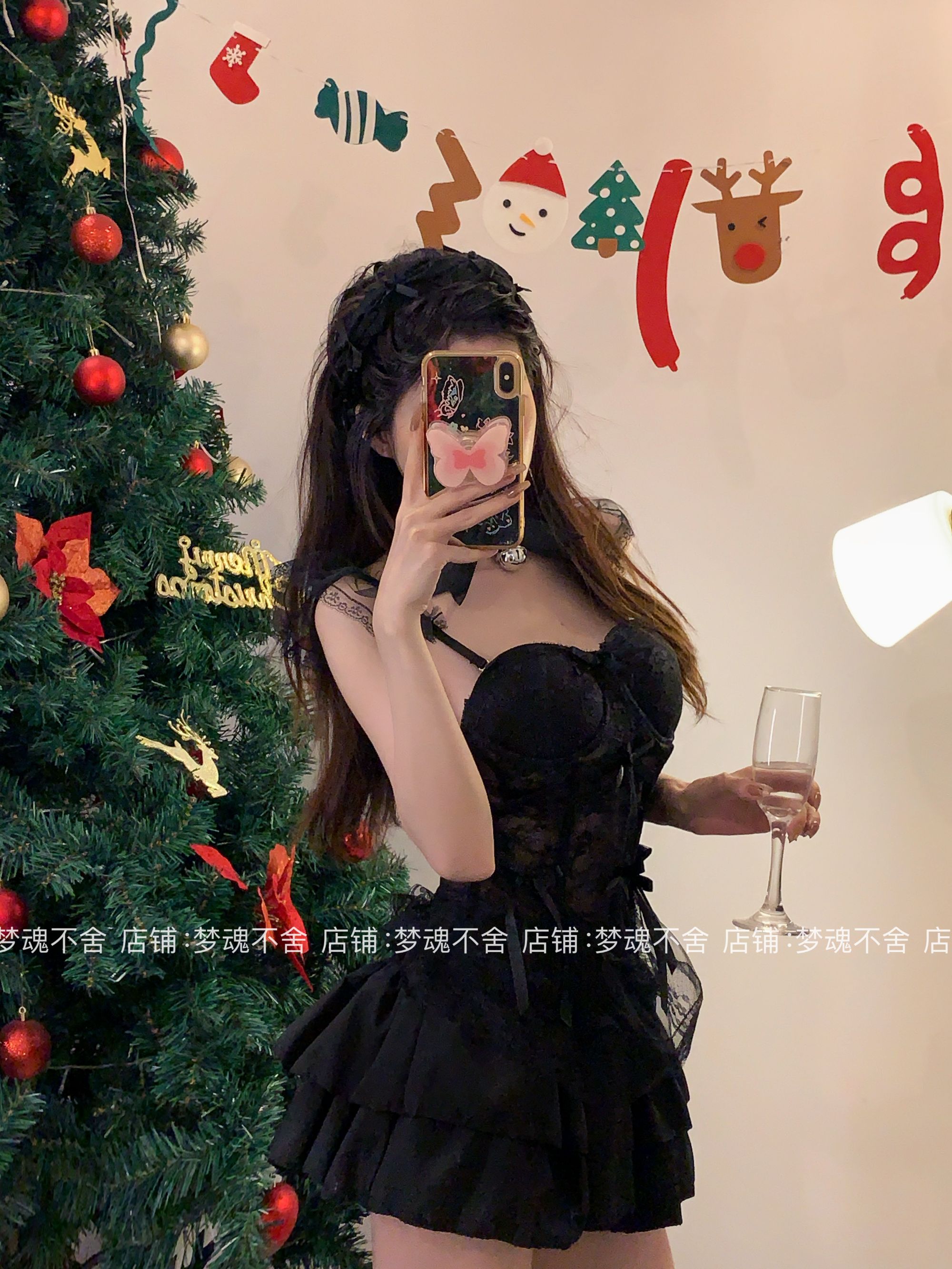 【梦魂不舍】心上的白月光！通勤纯欲蕾丝辣妹鱼骨显瘦吊带（可外穿）