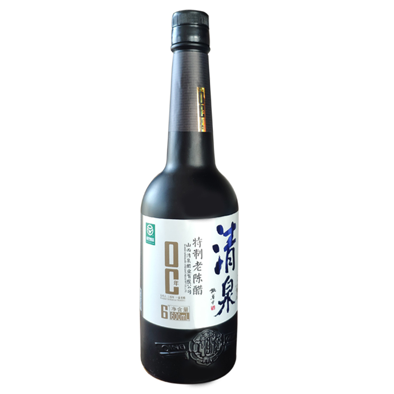 清泉山西特产 手工八年特制老陈醋6度600ml 零添加炒菜凉拌香醋（