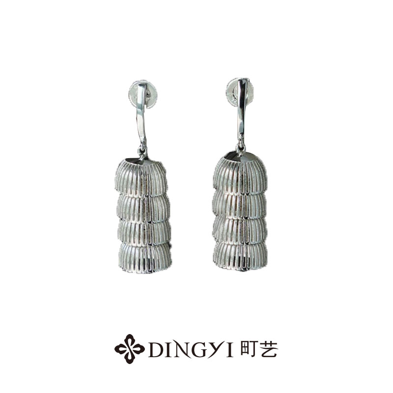 町艺 黄铜耳饰 法式复古耳环设计感耳饰高级感耳钉冷淡风【GY417】