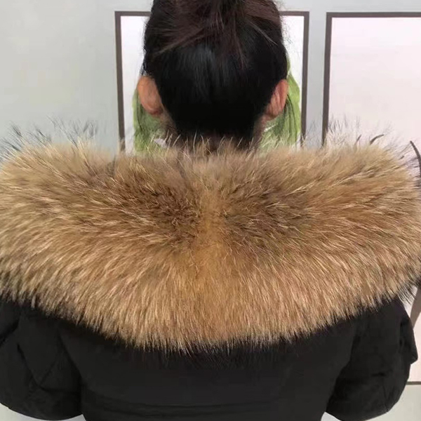 貉子毛毛毛领黑色大毛领秋冬冬季真毛领女士单独毛领单卖帽子百搭