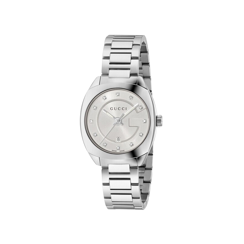 【本曼专属】GUCCI古驰GG2570s银色镶钻石英女士腕表29MMYA142504