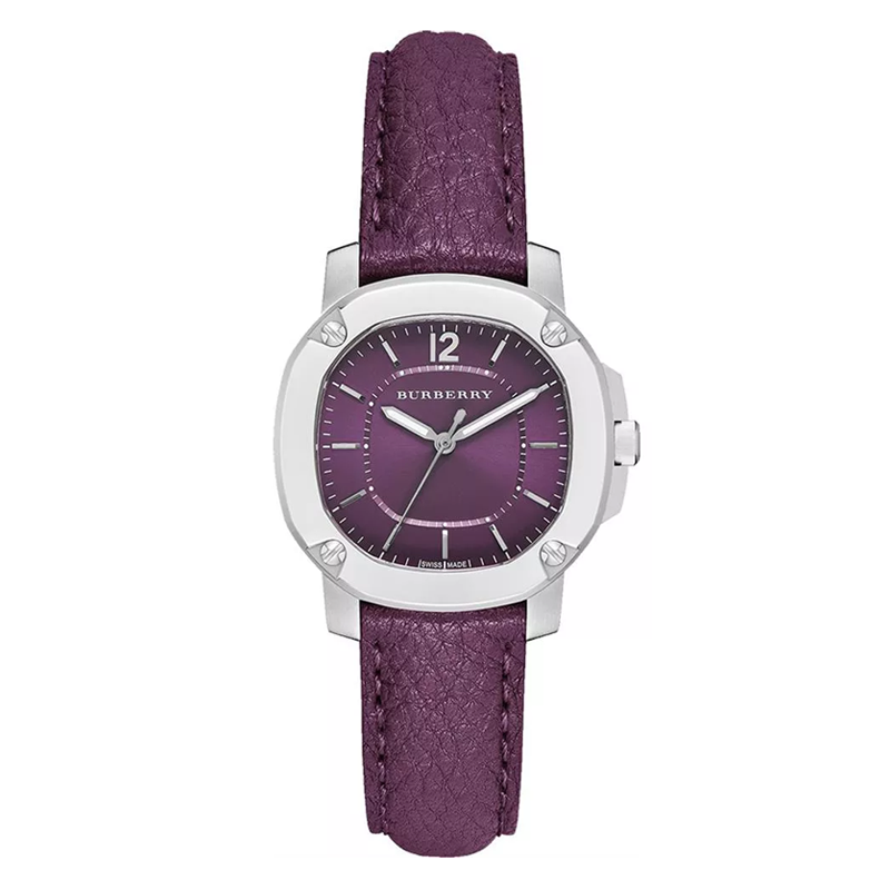 【多多专属】Burberry博柏利紫色皮带石英女表34表盘BBY1714