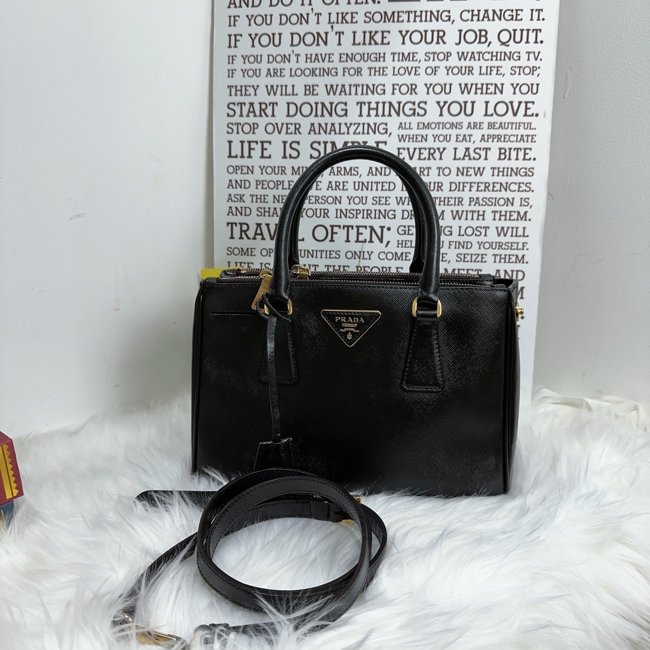 95新 Prada/普拉达 prada普拉达玫红mini杀手包a2214
