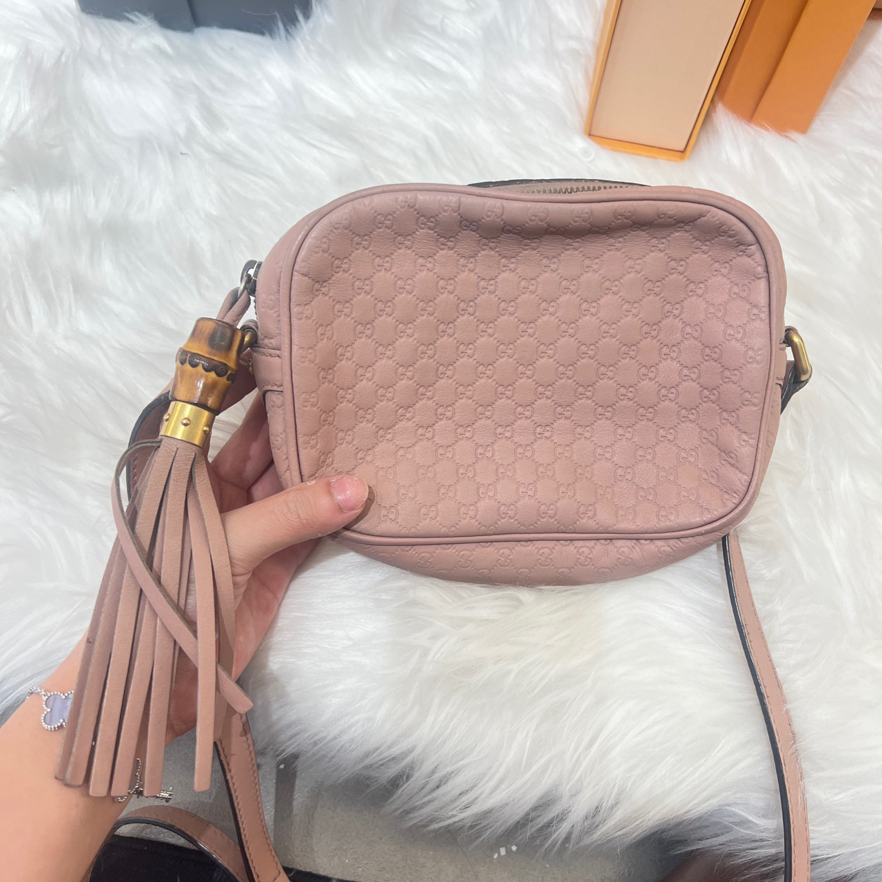 95新 GUCCI/古驰 Gucci古驰竹节相机包a2199