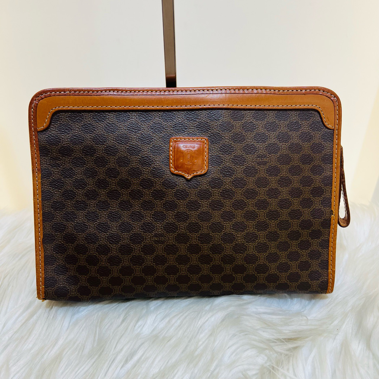 95新 Celine/思琳 赛琳老花手拿包bb125