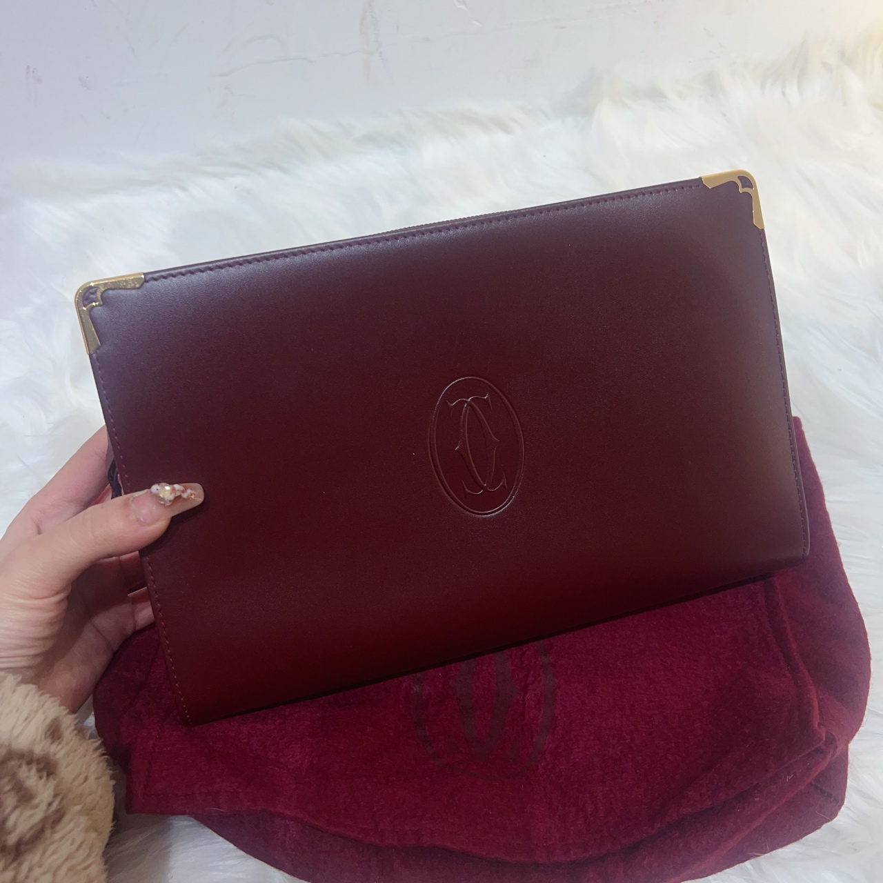 95新 Cartier/卡地亚 卡地亚手拿保存品专柜价 10100,a2616