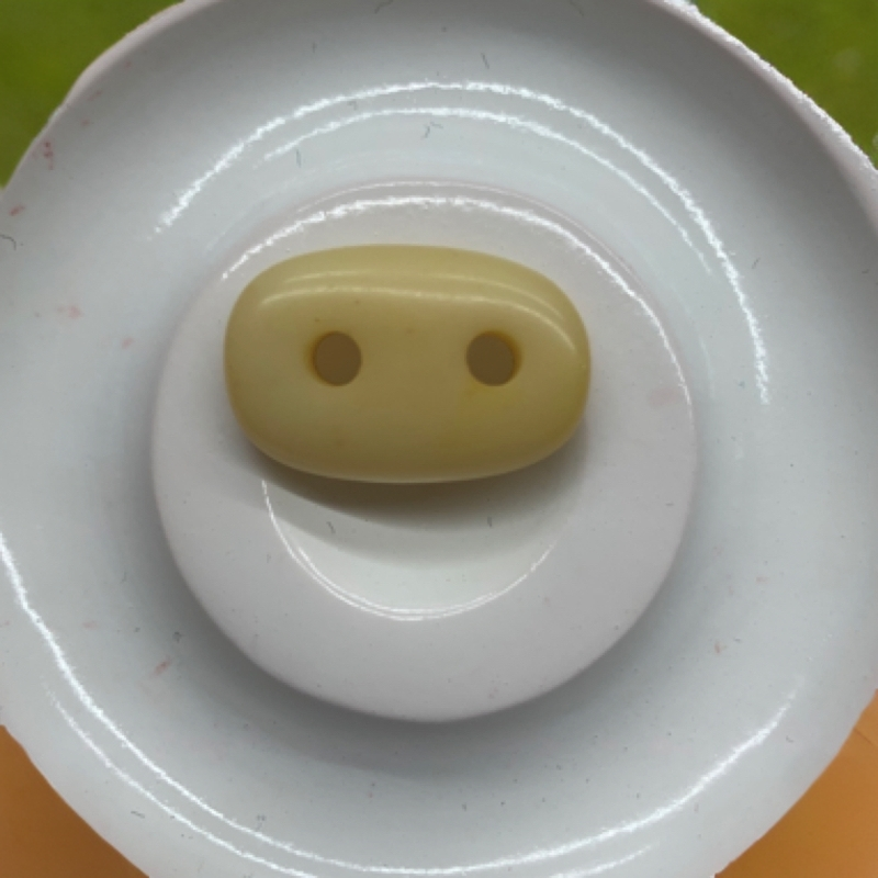 驼骨润透雕刻小二饼猪鼻扣文玩配饰手持配件