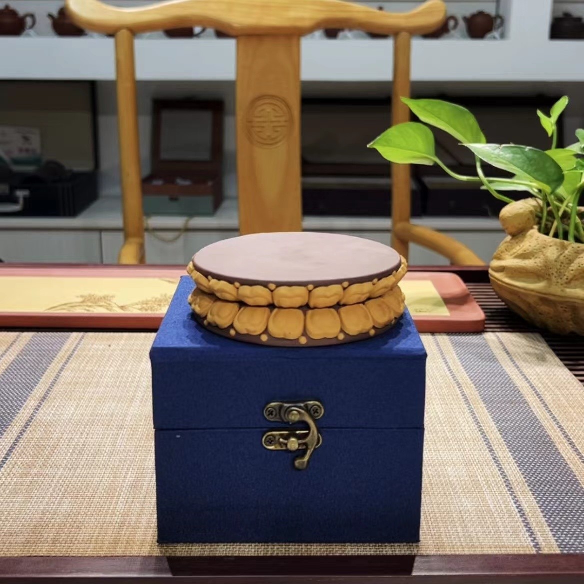 宜兴紫砂莲花壶承紫泥段泥盖置盖托功夫茶具配件茶壶底座壶垫杯垫