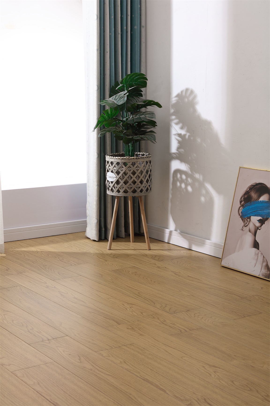 番龙眼纯实木宽板原木风奶油风环保家用木地板规格910*155*18