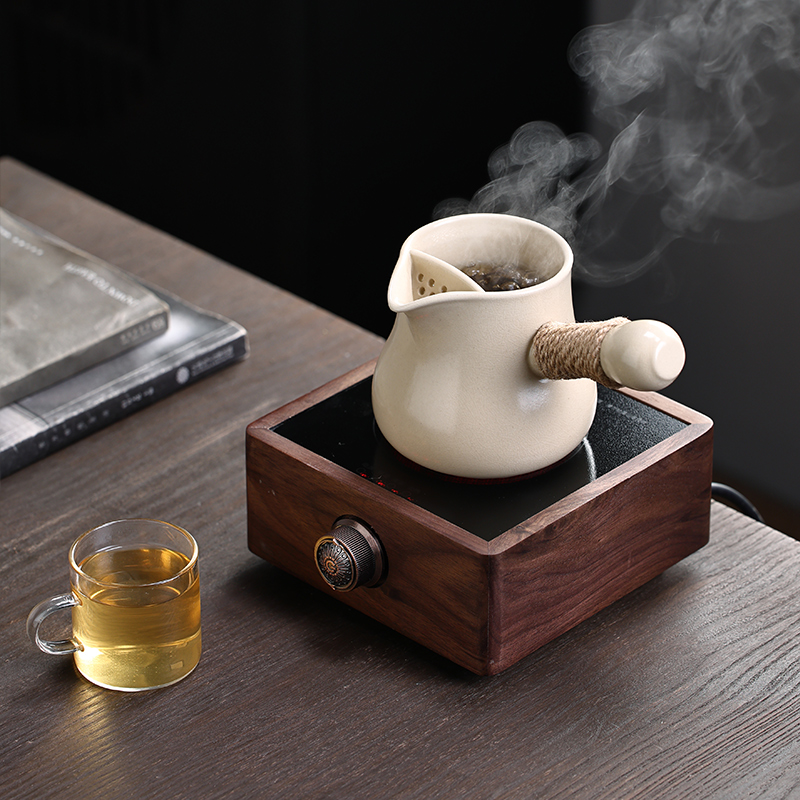 手工罐罐壶煮茶器侧把陶瓷围炉煮茶全套电陶炉功夫茶具家用器具