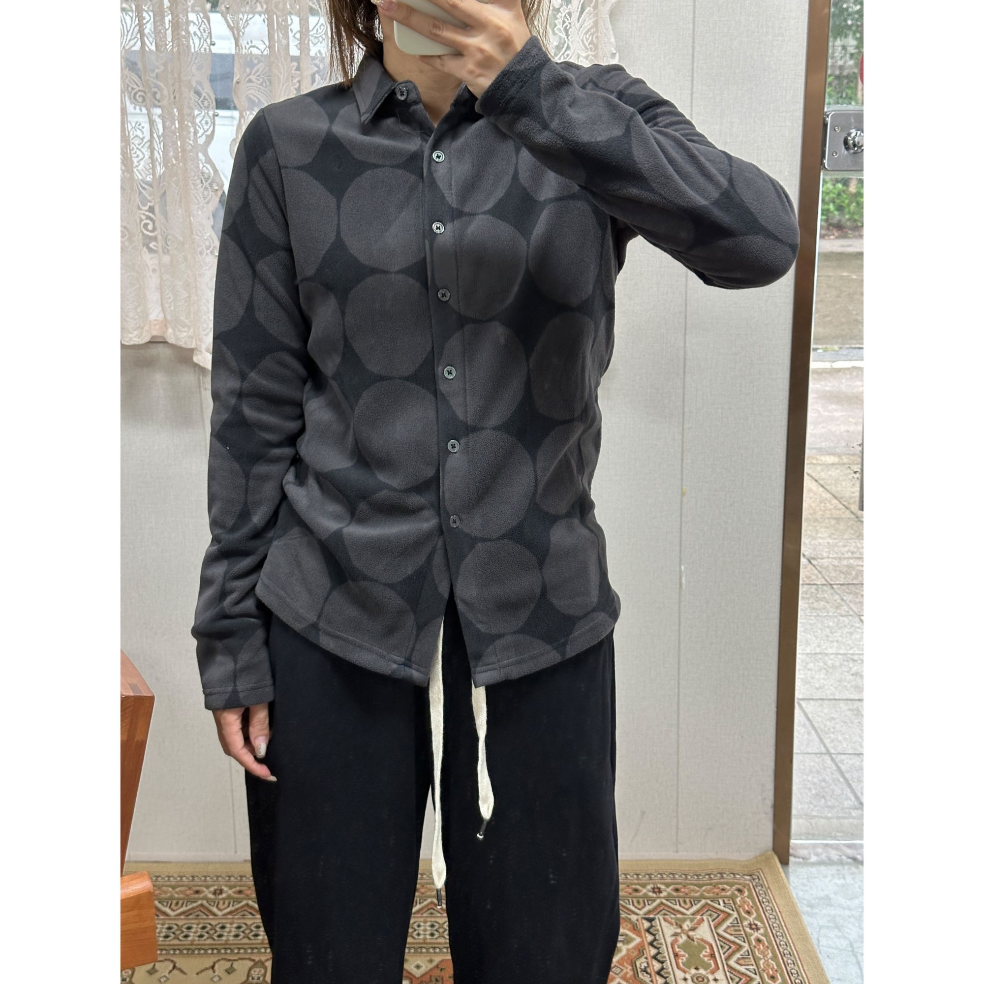 ZR132 秋冬时尚休闲长袖摇粒绒衬衫