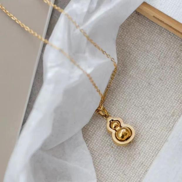 钛钢项链 不掉色轻奢气质百搭福禄（葫芦）高级感转运项链A804