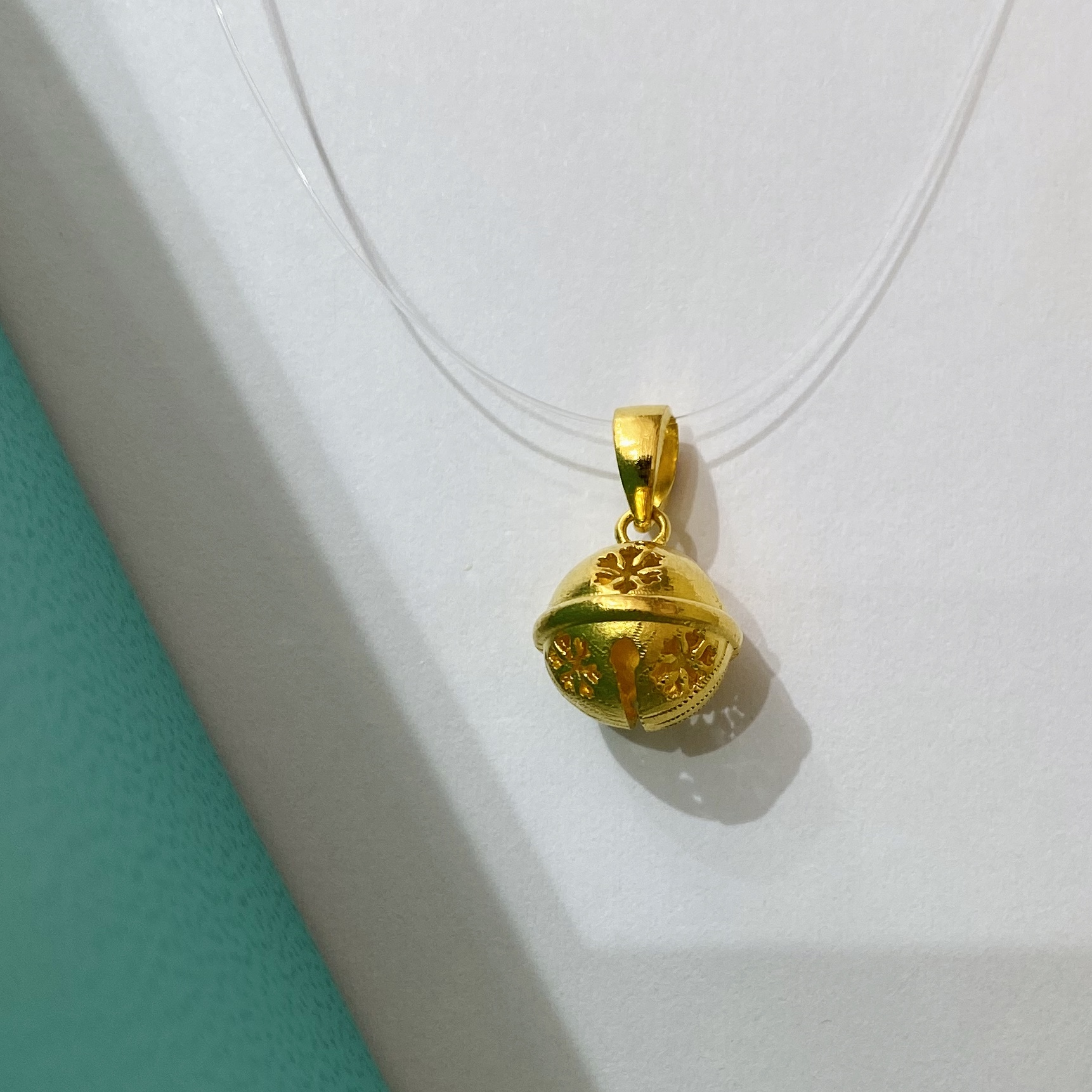 黄金足金999铃铛吊坠轻奢时尚古法