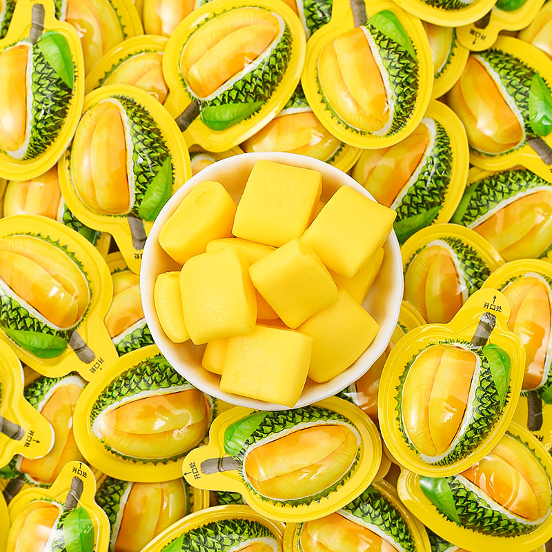 【发二包】爆款3d造型特浓袋装泰式榴莲糖香甜美味即食浓香味道