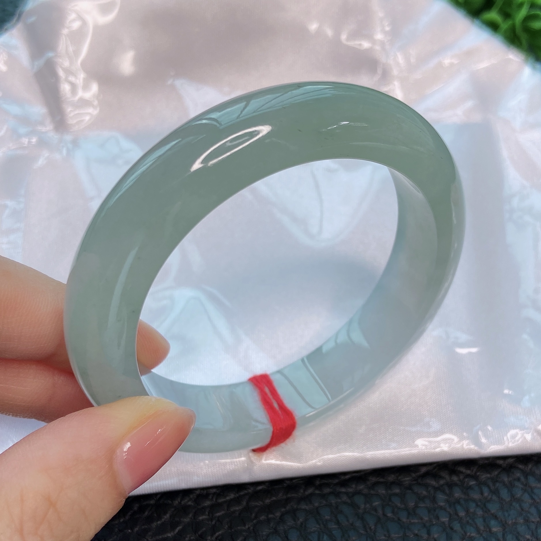 51圈冰种晴水翡翠手镯缅甸天然a货老坑精品优雅百搭玉镯子31182