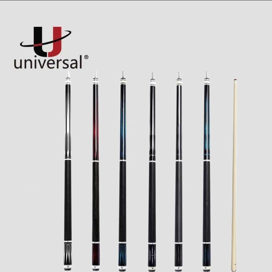 u/环球环球新款蝙蝠枫木球杆黑八精美球杆大头杆职业中式白色蓝色