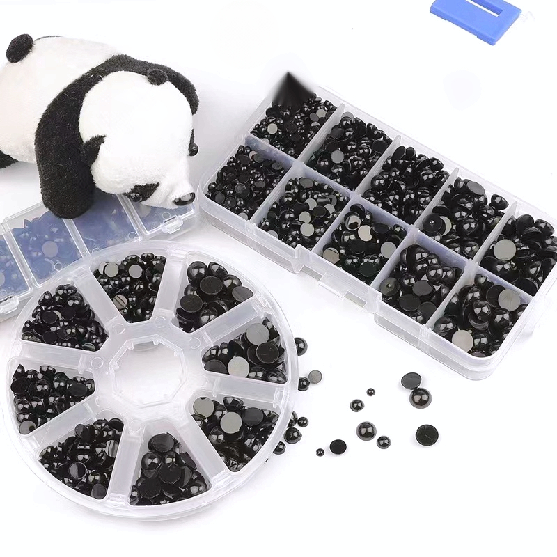 【扭个东西专属】亚克力半圆卡通毛绒玩具动物眼睛珠子手工diy配件
