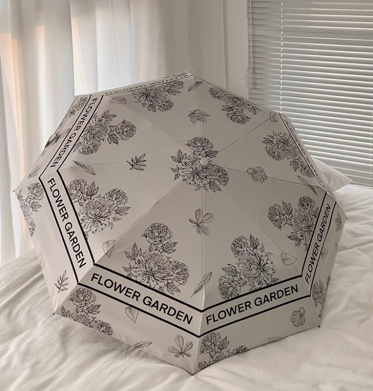 太阳伞遮阳伞女轻奢防紫外线自动一键开收晴雨两用雨伞高颜值