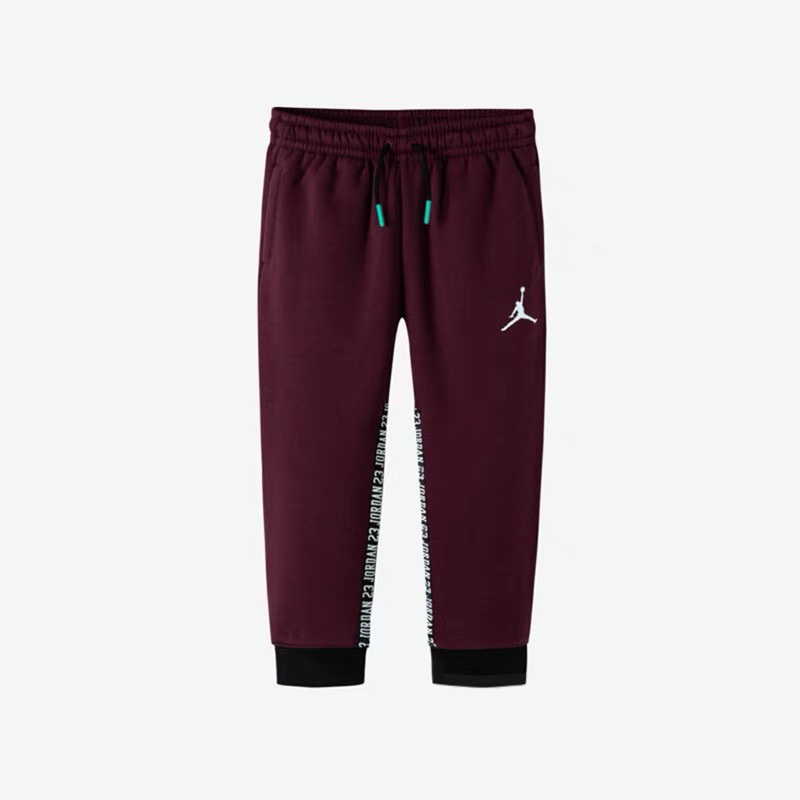 Nike Air Jordan 耐克童装男童抓绒保暖长裤春秋儿童休闲针织裤子