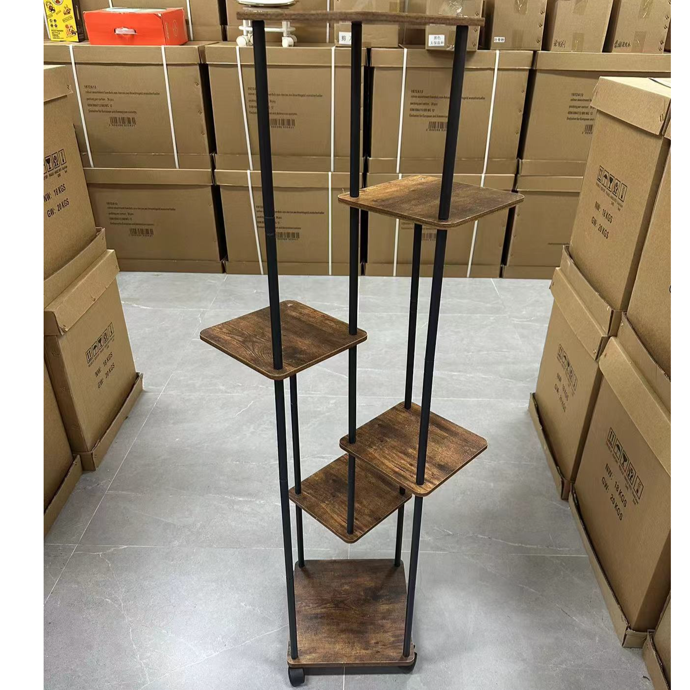 大倩家用置物架花架不规则花架渠道1