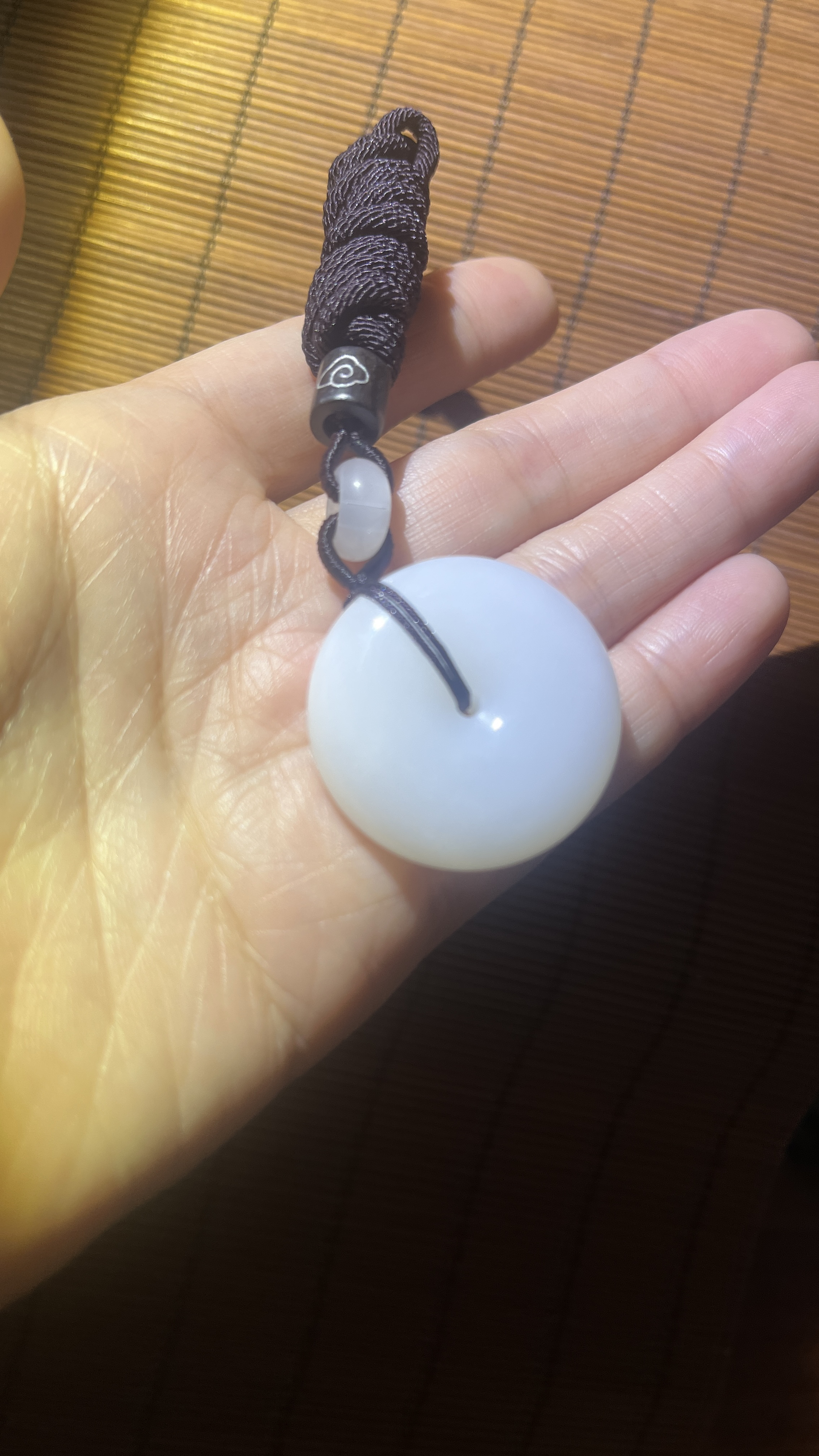 和田玉羊脂白青海料平安扣