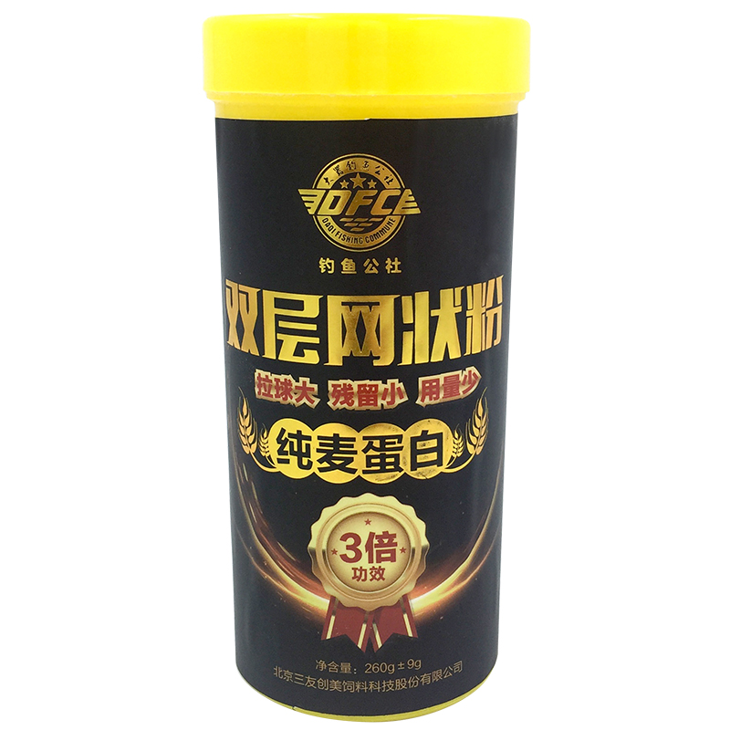 三友大器大器京正双层网状拉丝粉钓饵添加剂长短丝小麦蛋白鲫鲤鱼
