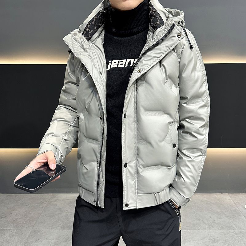 波司澄冬季新款男士羽绒服可拆卸帽子韩版修身加绒加厚羽绒服修身