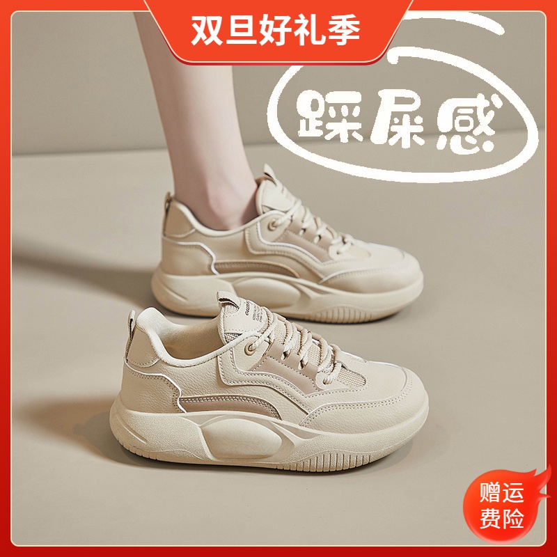 李宁国潮秋冬女鞋2023新款软底软面舒适不累脚秋季初中学生运动老
