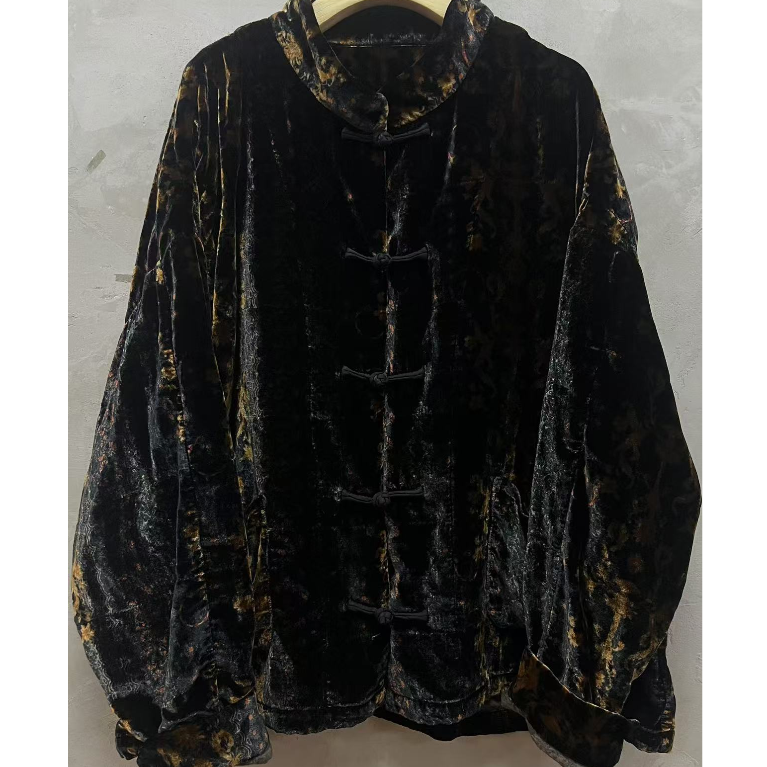 西子分享 6815 古蘭木 真丝 复古 中国风 【外套】