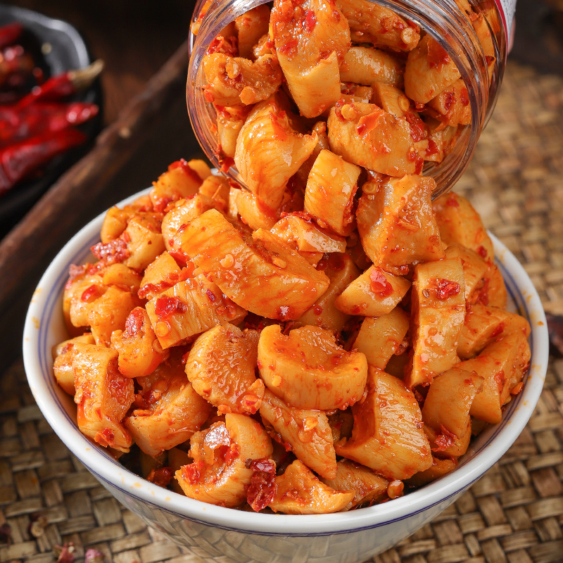 湖南麻辣萝卜干香辣脆下饭菜学腌萝卜酸辣脆即食咸菜榨菜红油罐装