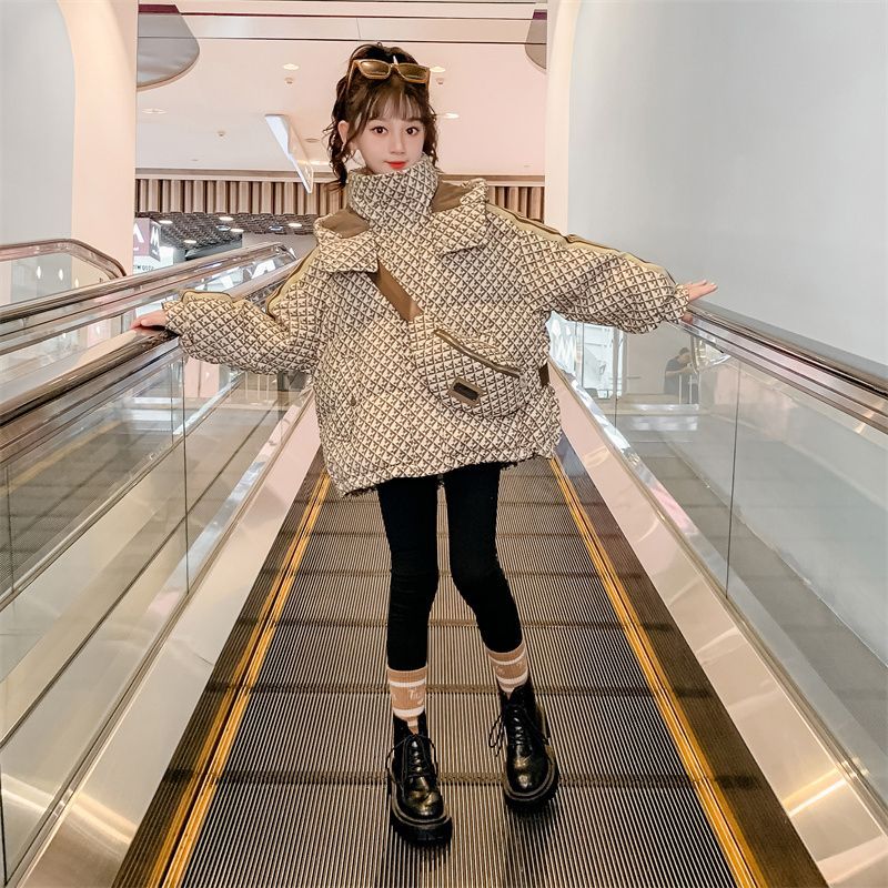 波司澄女童保暖冬装2023新款洋气儿童加厚羽绒服女孩大童冬季洋气