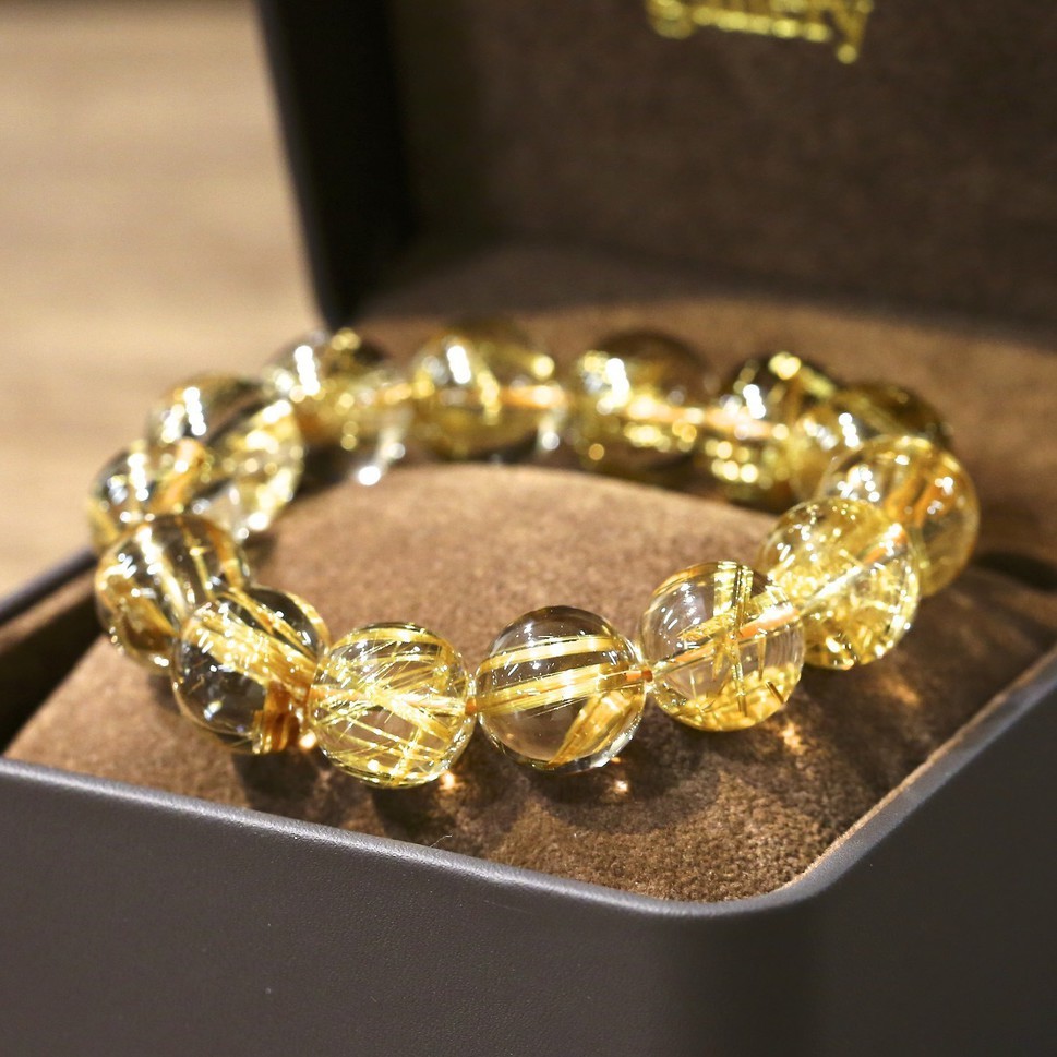 天然水晶单珠手链直播间下单链接 镶嵌随行单圈 手镯单珠