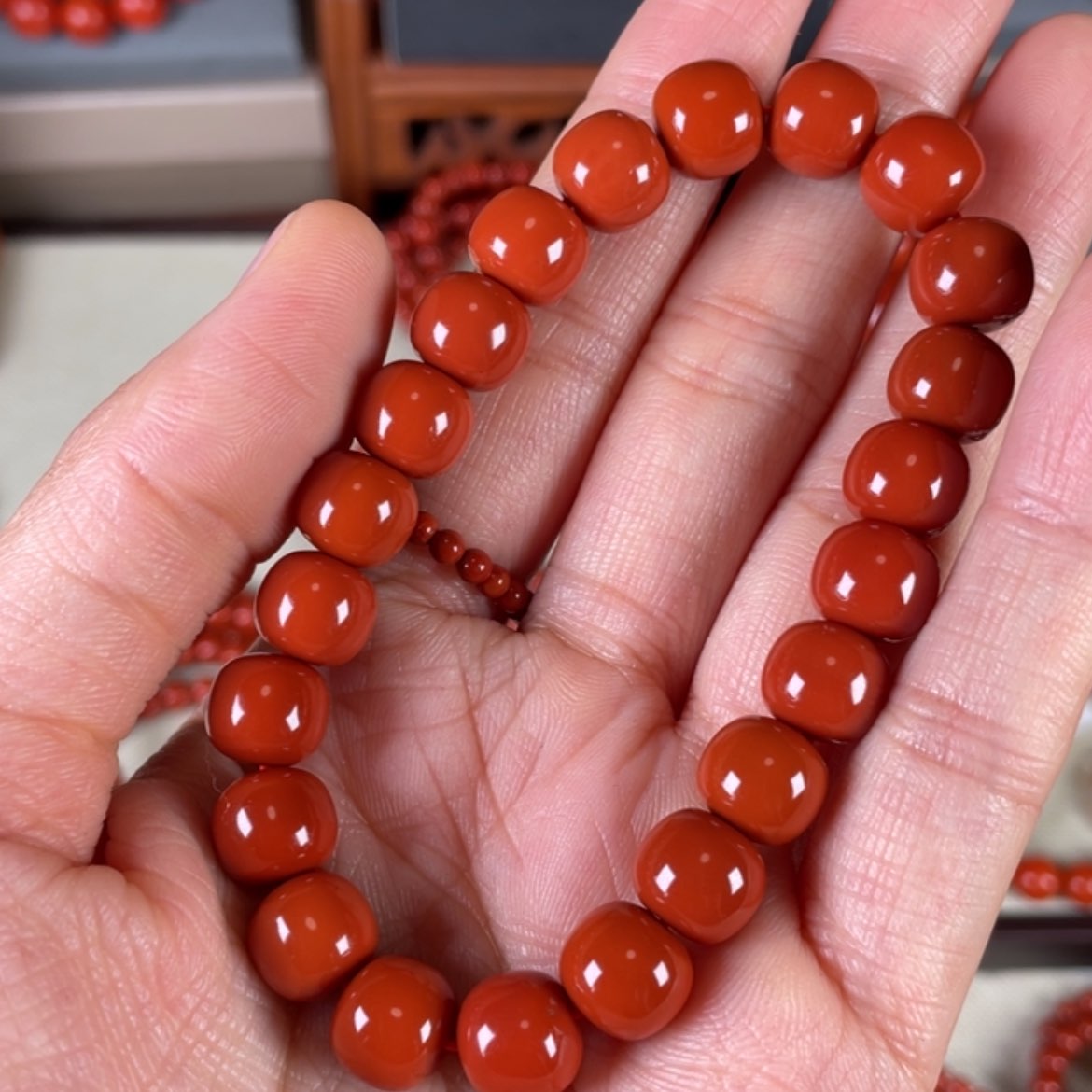 【闪购商品】南红玛瑙手链未镶嵌?***?9.6