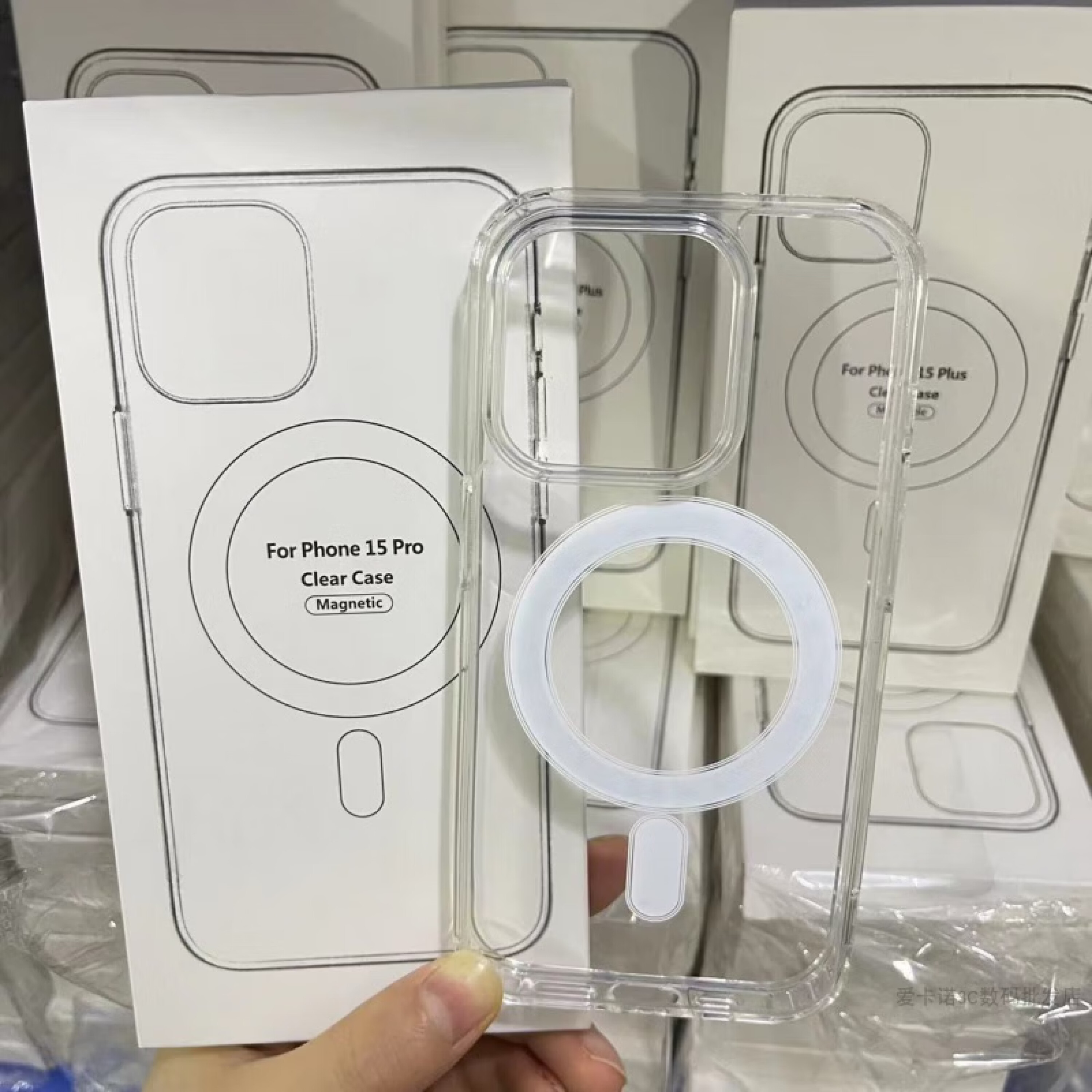 适用苹果15pro max手机壳14PM保护壳13 12磁吸壳透明壳手机配件