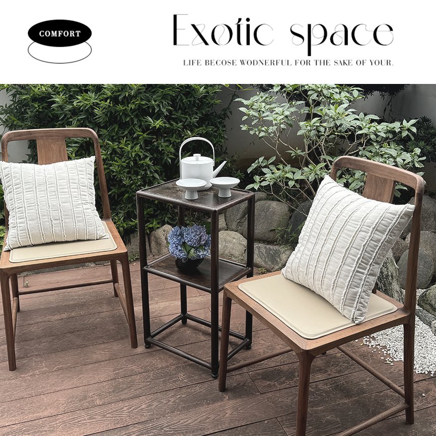 复古流苏米白色棉麻毛边粗麻亚麻沙发抱枕套靠垫高级感慵懒风