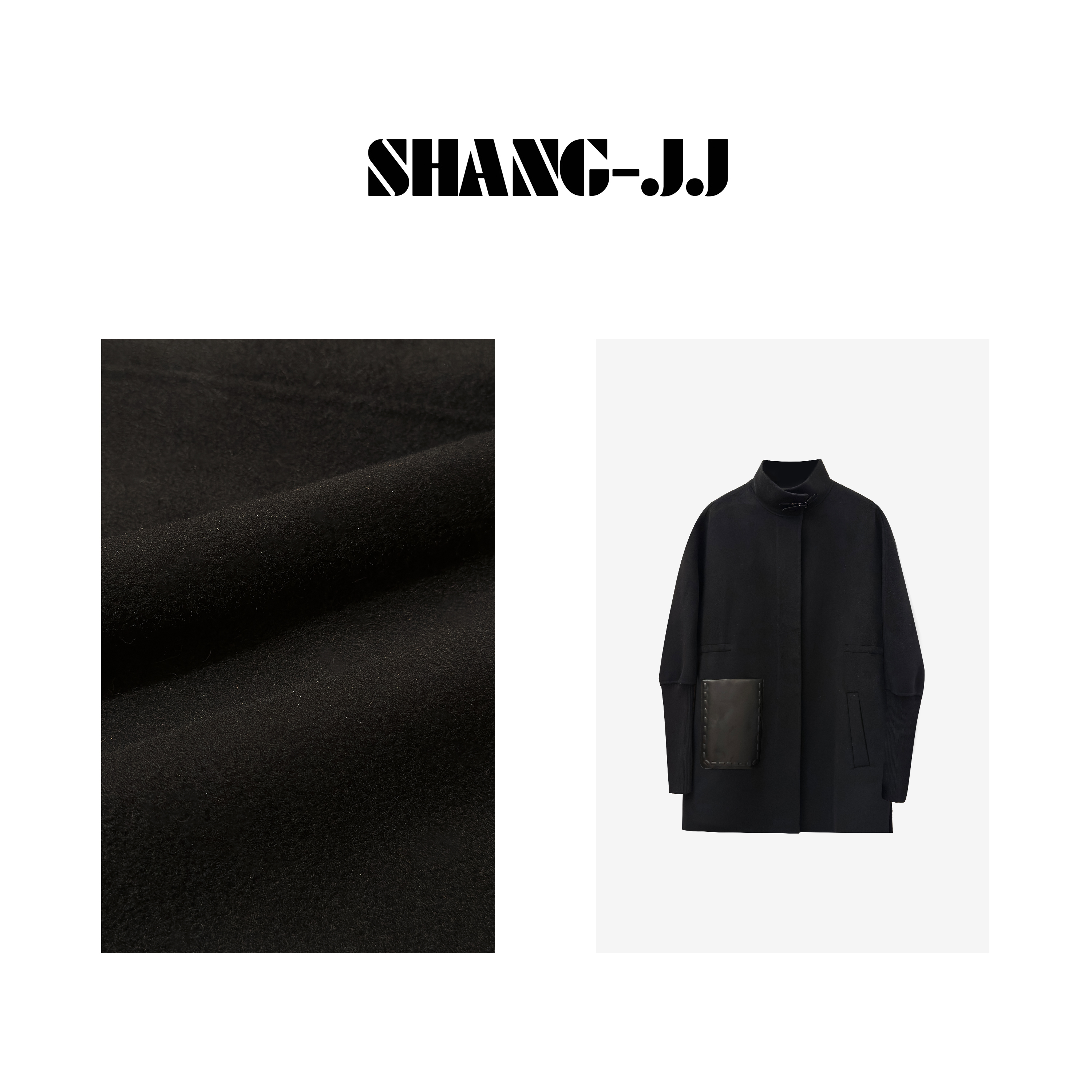 SHANG-JJ【高定大衣】24新款高定高密工艺挺括咩绒大衣q132511p