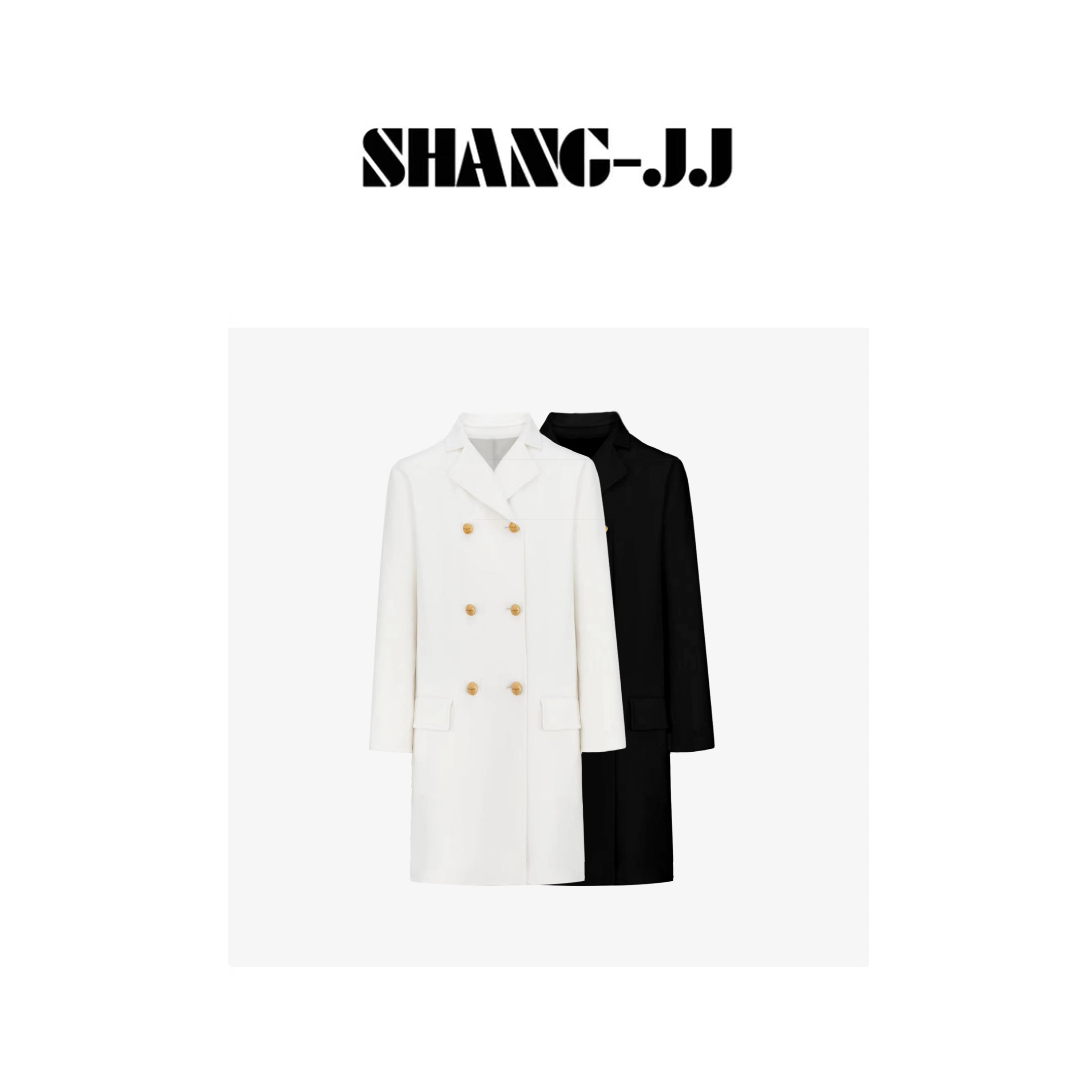 SHANG-JJ【奥奥高定】25秋冬新品重磅羊绒高定工艺羊绒大衣q132556p