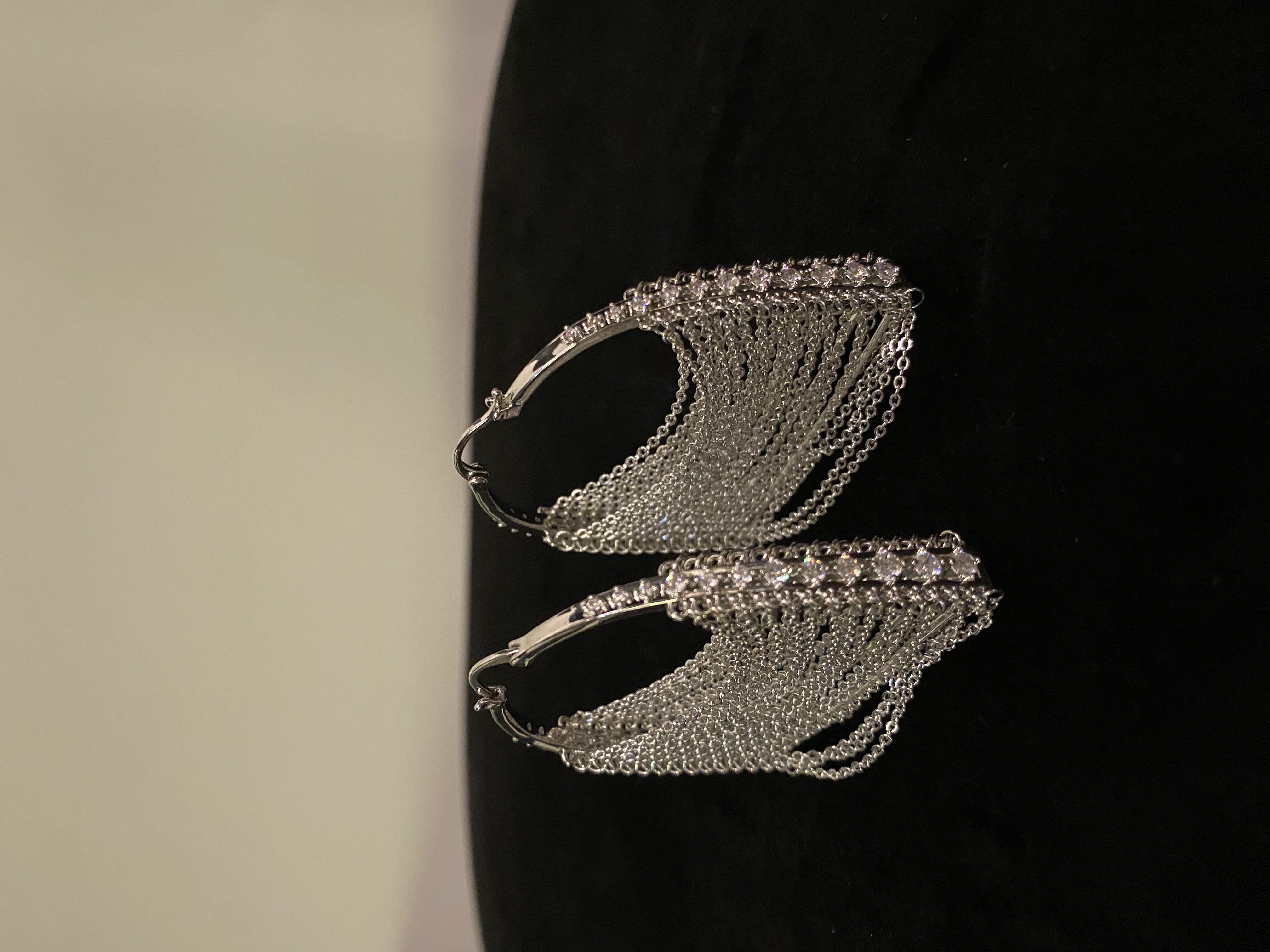 “幻想奇迹”小众买手设计包包造型链条满锆轻奢耳饰耳环