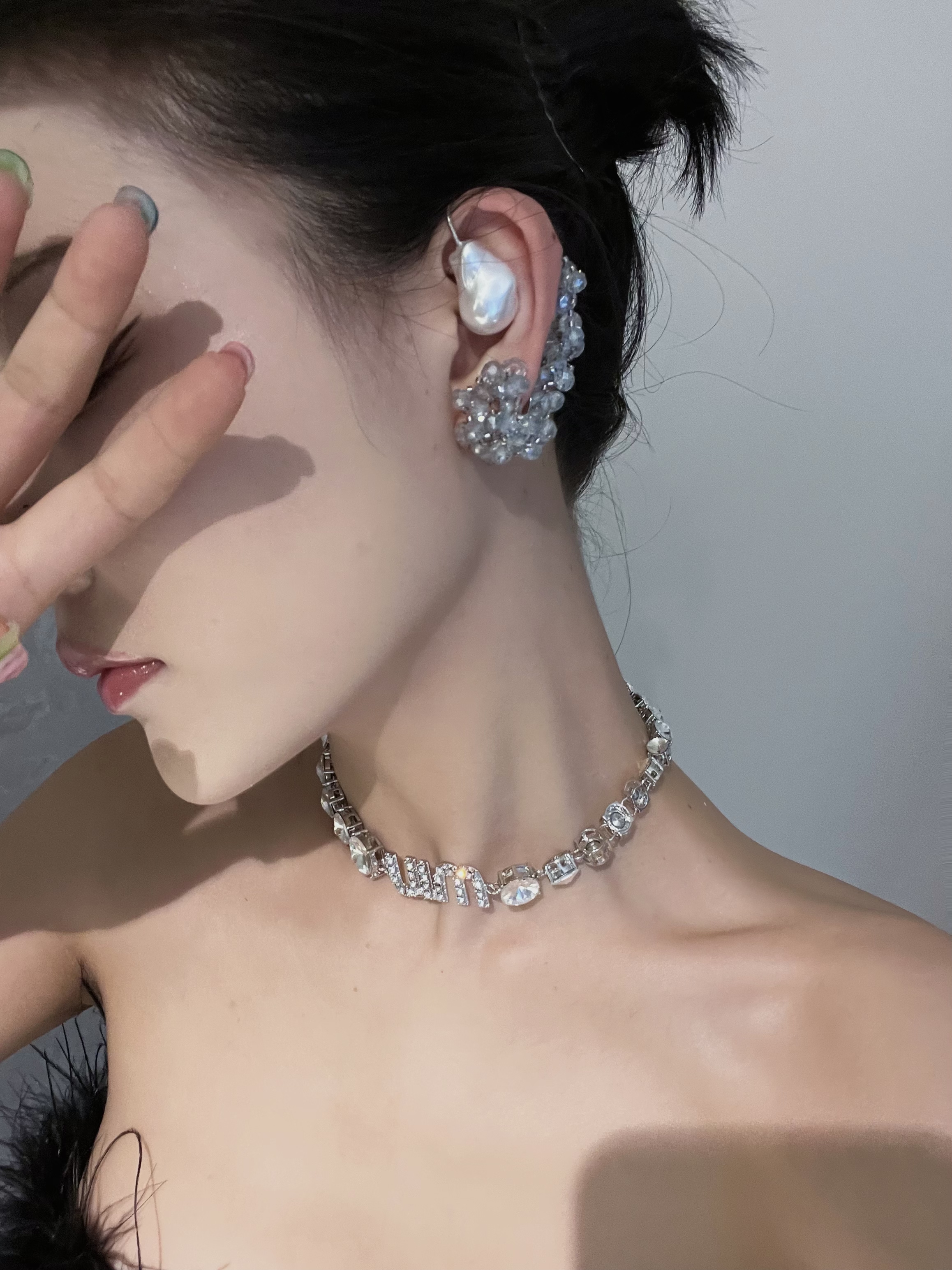 “世纪婚礼”小众高级定制纯手工编制气质无耳洞精灵耳耳骨夹