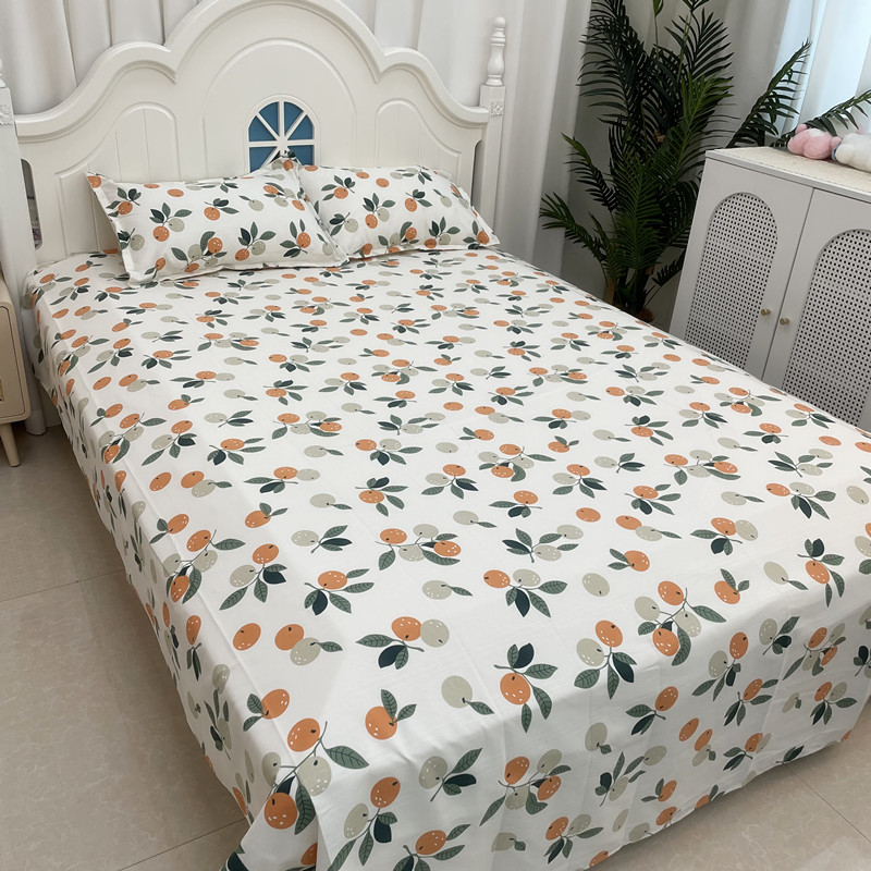 【事事成 床单】2.2x2.4米 纯棉粗布双人加大床单