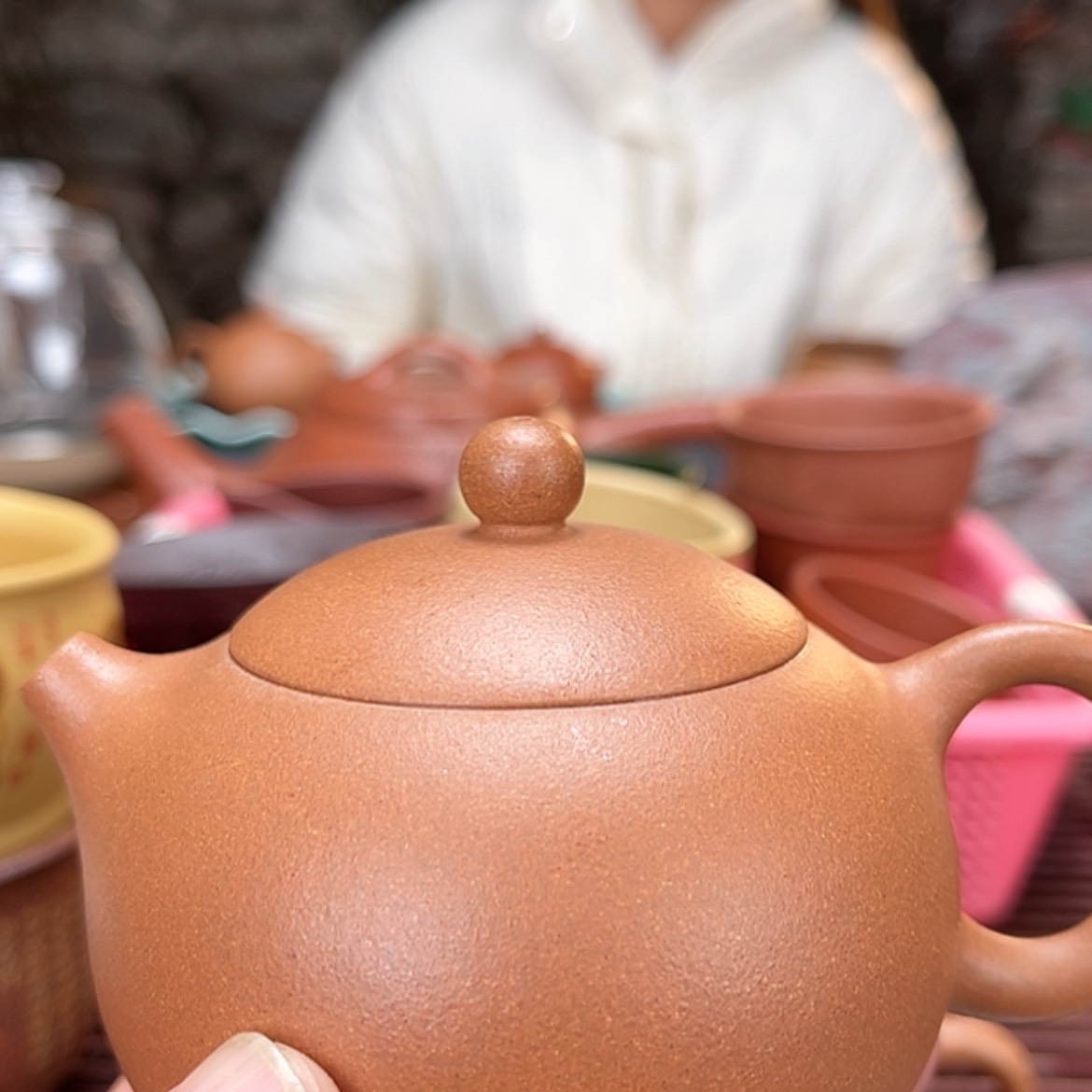 【闪购商品】紫砂茶壶橙**鱼