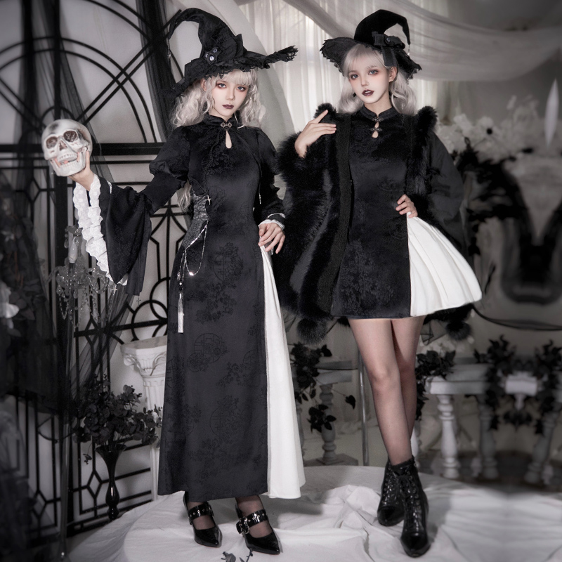 【姽婳全套】withpuji原创哥特万圣节双子秋冬姽婳斗篷冬季
