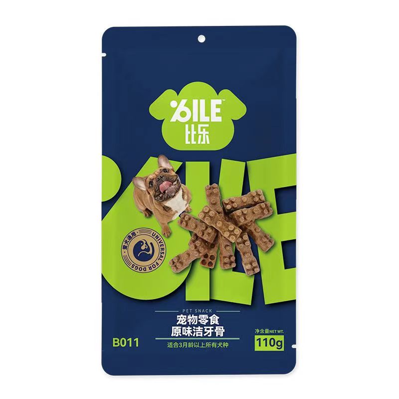 比乐零食洁牙骨洁齿骨磨牙棒B011宠物零食原味磨牙小零食