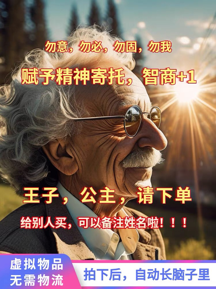 爱因斯坦的脑子。拍下后自动长到你大脑上。买过的都说好用。