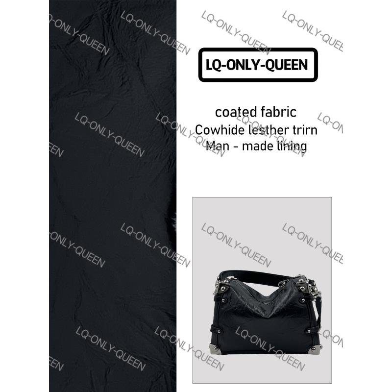 LQ-ONLY-QUEEN手工真皮女包油蜡软盒子黑色